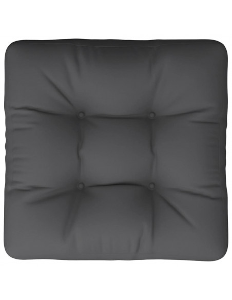 Cuscino per Pallet Grigio 50x50x12 cm in Tessuto
