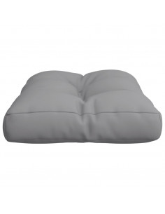 Cuscino per Pallet Grigio 60x40x12 cm in Tessuto