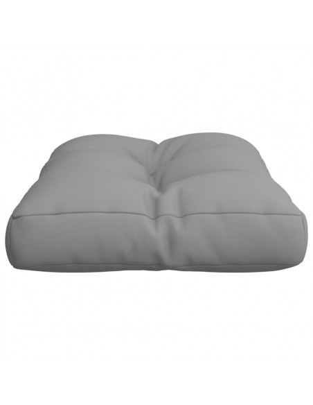 Cuscino per Pallet Grigio 60x40x12 cm in Tessuto