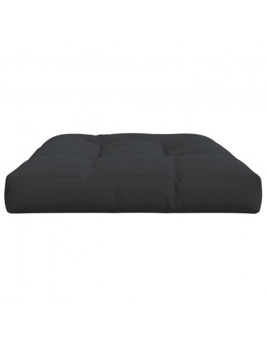 Cuscino per Pallet Nero 120x80x12 cm in Tessuto
