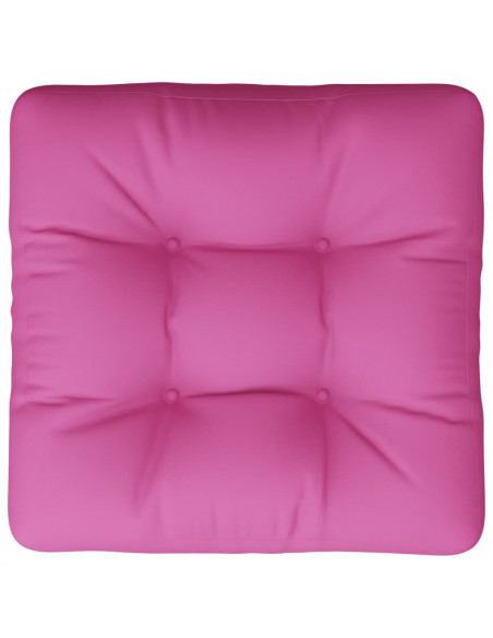 Cuscino per Pallet Rosa 50x50x12 cm Tessuto