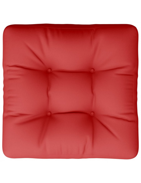 Cuscino per Pallet Rosso 60x60x12 cm in Tessuto