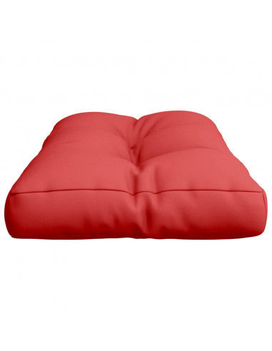 Cuscino per Pallet Rosso 80x40x12 cm in Tessuto