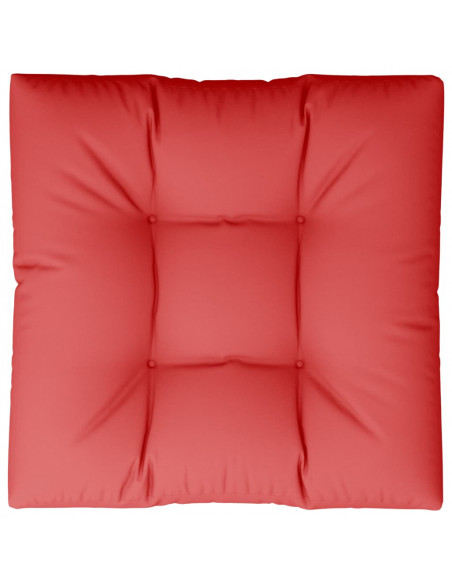 Cuscino per Pallet Rosso 80x80x12 cm in Tessuto