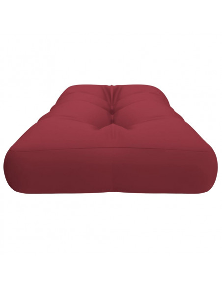 Cuscino per Pallet Rosso Vino 120x40x12 cm in Tessuto