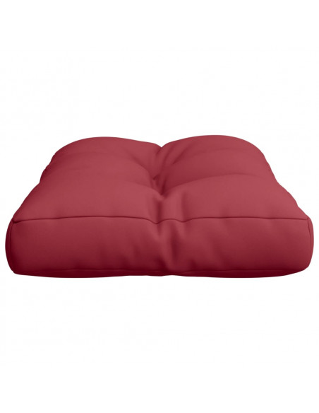 Cuscino per Pallet Rosso Vino 50x40x12 cm in Tessuto