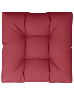 Cuscino per Pallet Rosso Vino 80x80x12 cm in Tessuto 2