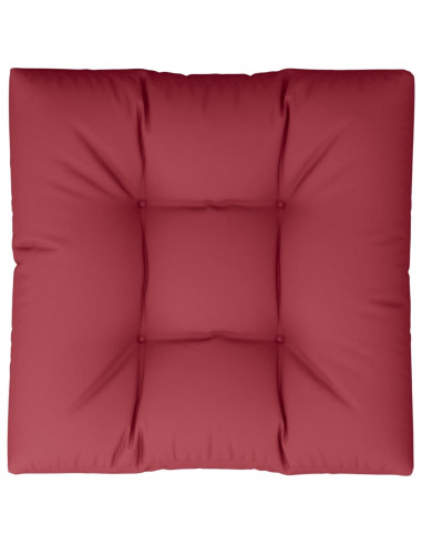 Cuscino per Pallet Rosso Vino 80x80x12 cm in Tessuto