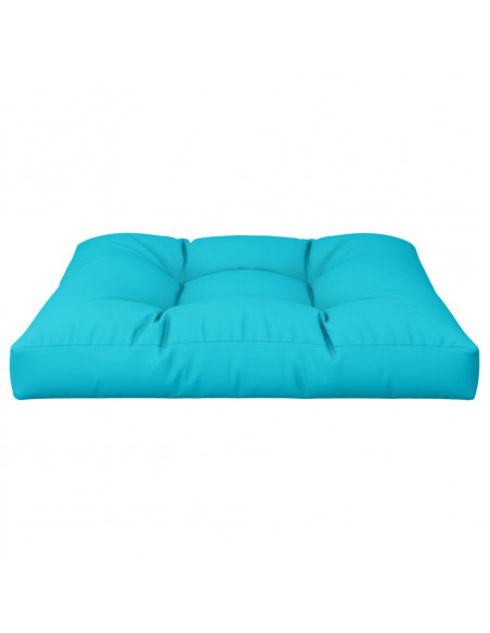 Cuscino per Pallet Turchese 80x80x12 cm in Tessuto