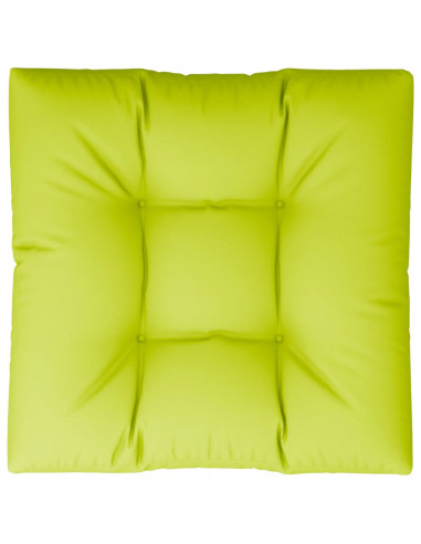 Cuscino per Pallet Verde Brillante 70x70x12 cm in Tessuto