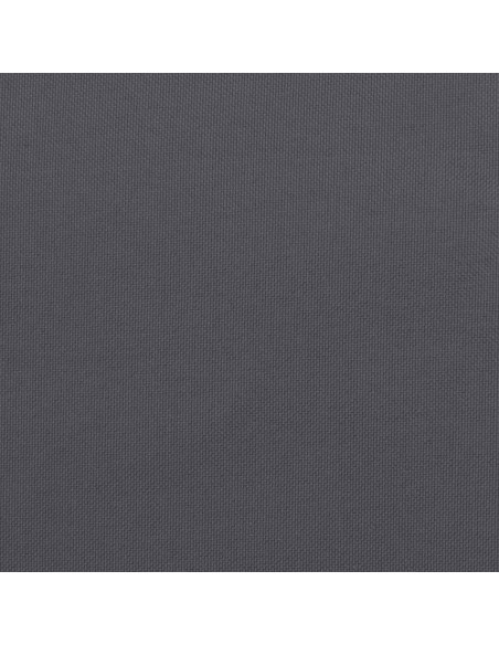 Cuscino per Panca Antracite 100x50x7 cm in Tessuto Oxford