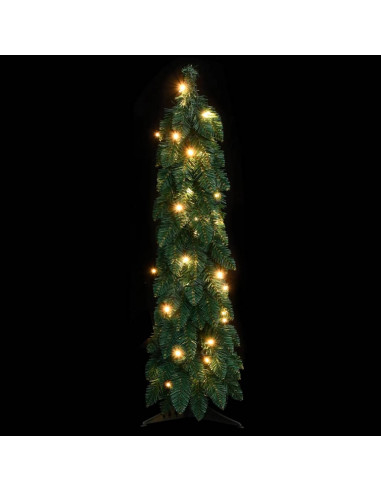 Albero di Natale Artificiale Preilluminato con 45 LED 90 cm