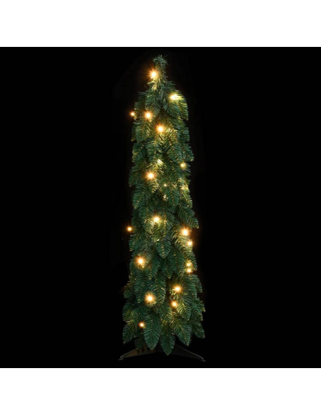 Albero di Natale Artificiale Preilluminato con 45 LED 90 cm
