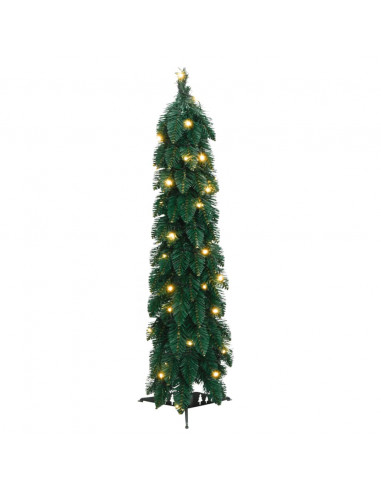 Albero di Natale Artificiale Preilluminato con 45 LED 90 cm