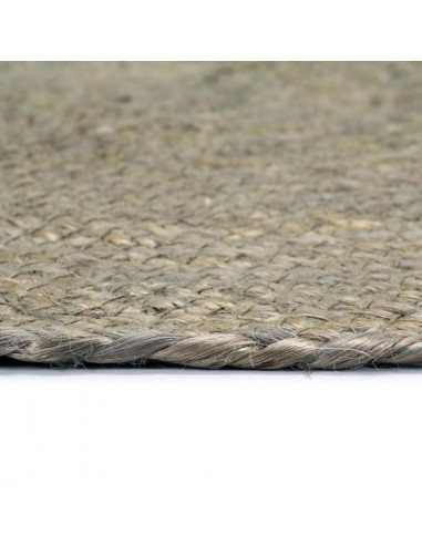 Tovagliette 6 pz Grigio Neutro 38 cm Rotonde in Juta