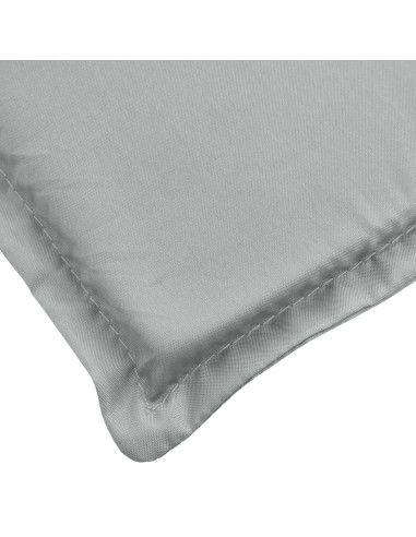 Cuscino per Sdraio Grigio Chiaro Mélange (75+105)x50x3 Tessuto
