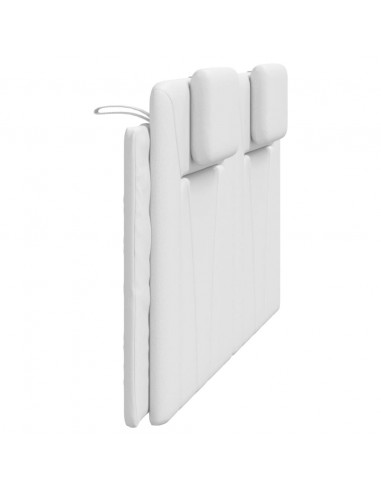 Cuscino Testiera Bianco 160 cm in Similpelle
