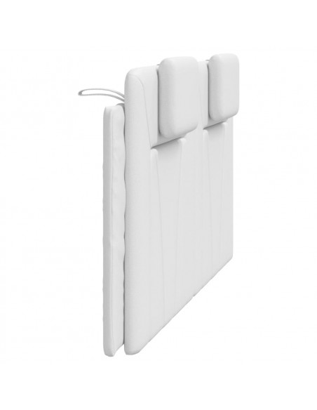 Cuscino Testiera Bianco 160 cm in Similpelle