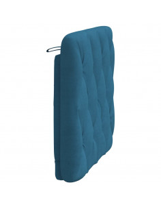 Cuscino Testiera Blu 90 cm in Velluto