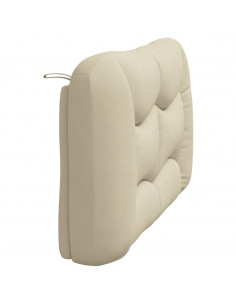 Cuscino Testiera Crema 140 cm in Tessuto
