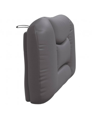 Cuscino Testiera Grigio 100 cm in Similpelle