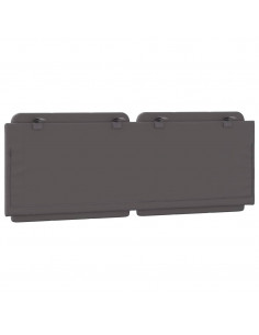 Cuscino Testiera Grigio 120 cm in Similpelle