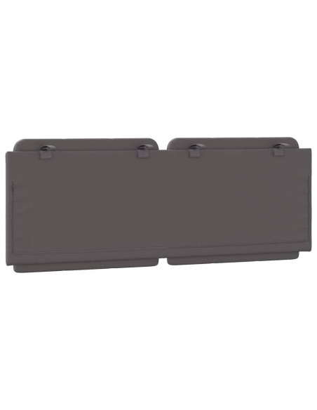 Cuscino Testiera Grigio 120 cm in Similpelle