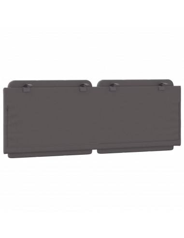 Cuscino Testiera Grigio 140 cm in Similpelle