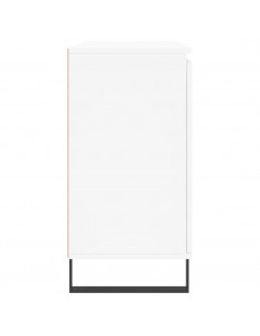 Credenza Bianca 104x35x70 cm in Legno Multistrato 2