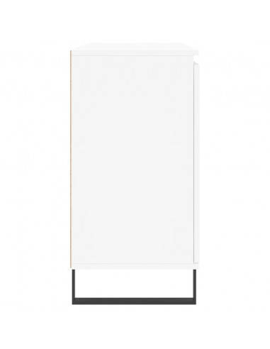 Credenza Bianca 104x35x70 cm in Legno Multistrato