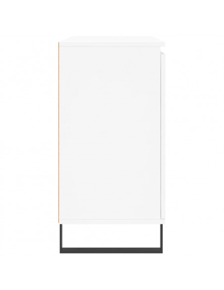 Credenza Bianca 104x35x70 cm in Legno Multistrato