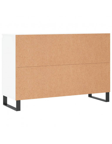 Credenza Bianca 104x35x70 cm in Legno Multistrato