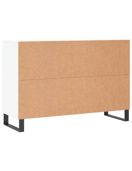 Credenza Bianca 104x35x70 cm in Legno Multistrato