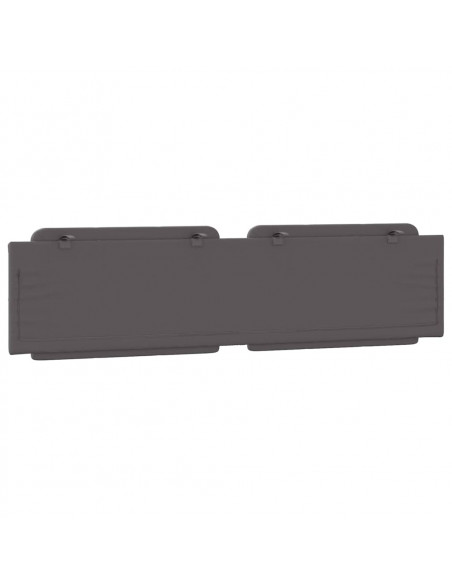 Cuscino Testiera Grigio 200 cm in Similpelle