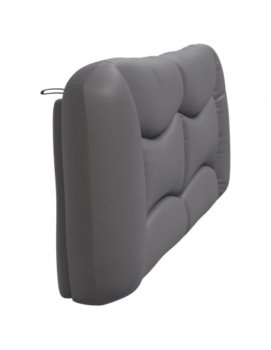 Cuscino Testiera Grigio 200 cm in Similpelle