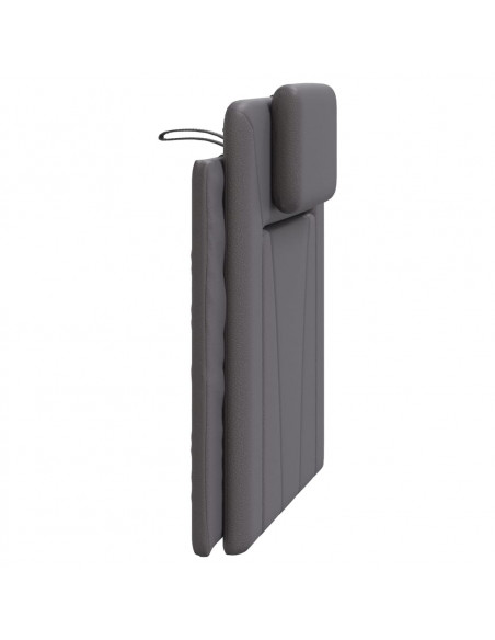 Cuscino Testiera Grigio 80 cm in Similpelle