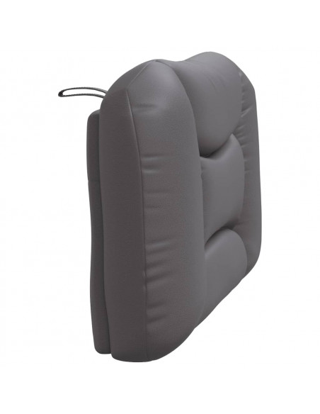 Cuscino Testiera Grigio 90 cm in Similpelle