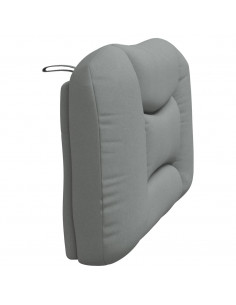 Cuscino Testiera Grigio Chiaro 100 cm in Tessuto 2