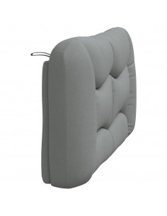 Cuscino Testiera Grigio Chiaro 120 cm in Tessuto 2