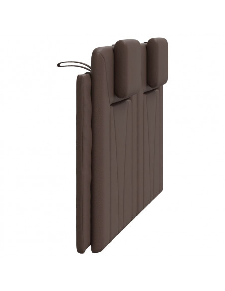 Cuscino Testiera Marrone 120 cm in Similpelle
