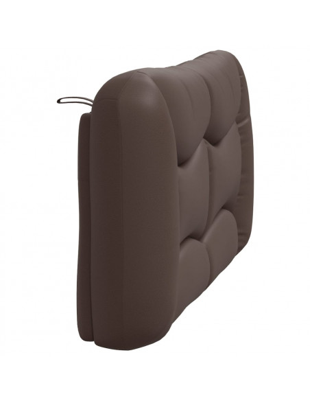 Cuscino Testiera Marrone 120 cm in Similpelle