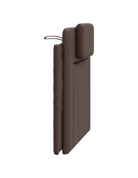 Cuscino Testiera Marrone 80 cm in Similpelle