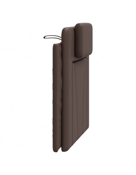 Cuscino Testiera Marrone 90 cm in Similpelle