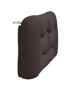 Cuscino Testiera Marrone Scuro 140 cm in Tessuto