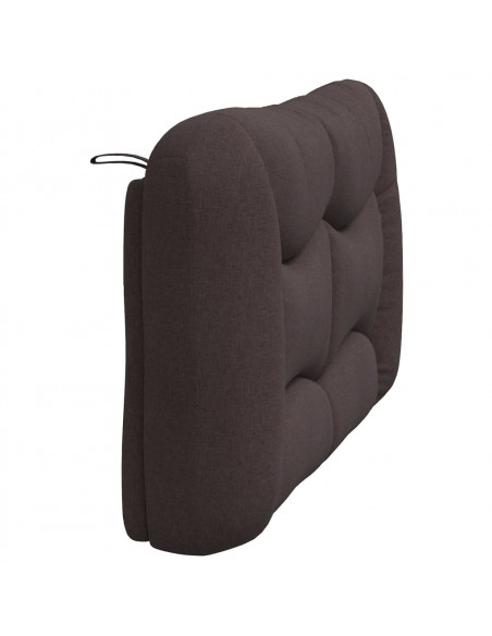 Cuscino Testiera Marrone Scuro 140 cm in Tessuto