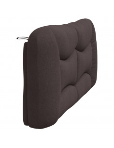 Cuscino Testiera Marrone Scuro 180 cm in Tessuto