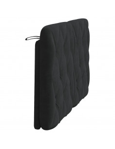 Cuscino Testiera Nero 140 cm in Velluto