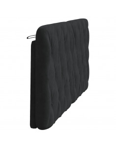 Cuscino Testiera Nero 160 cm in Velluto 2