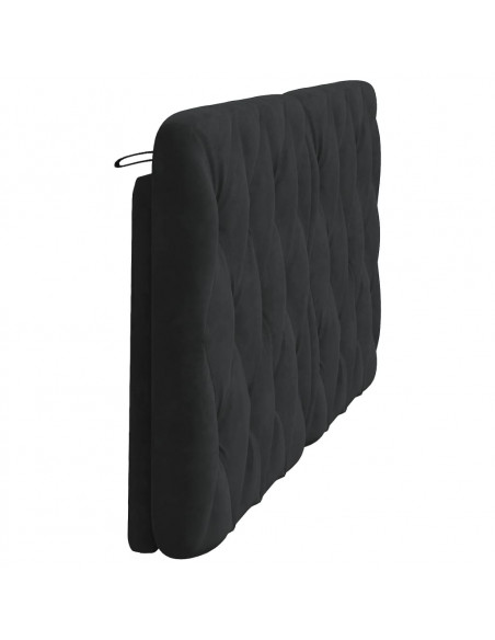 Cuscino Testiera Nero 160 cm in Velluto