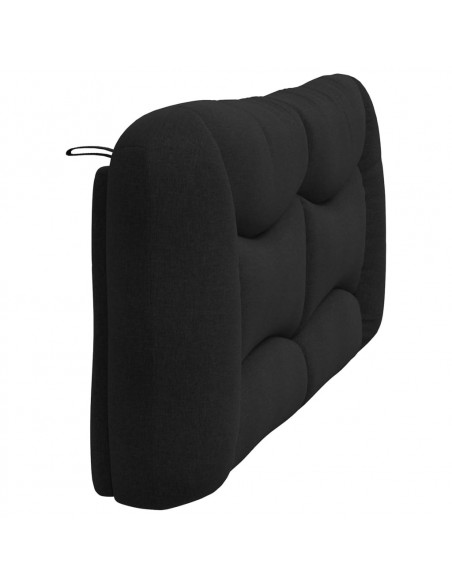 Cuscino Testiera Nero 180 cm in Tessuto